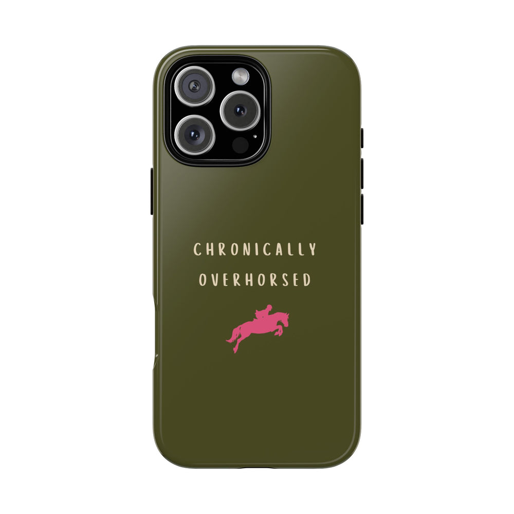 Green & Pink Chronically Overhorsed Case