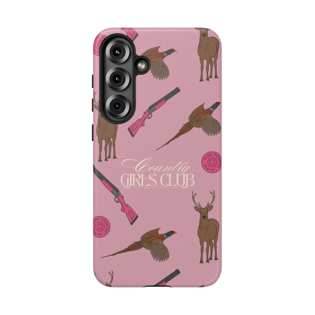 Dusty Pink 'Girls Love Guns' Case  | CGC x Country Cases