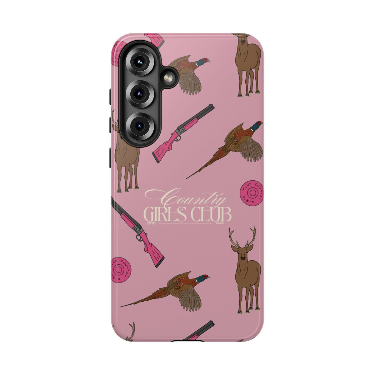 Dusty Pink 'Girls Love Guns' Case  | CGC x Country Cases