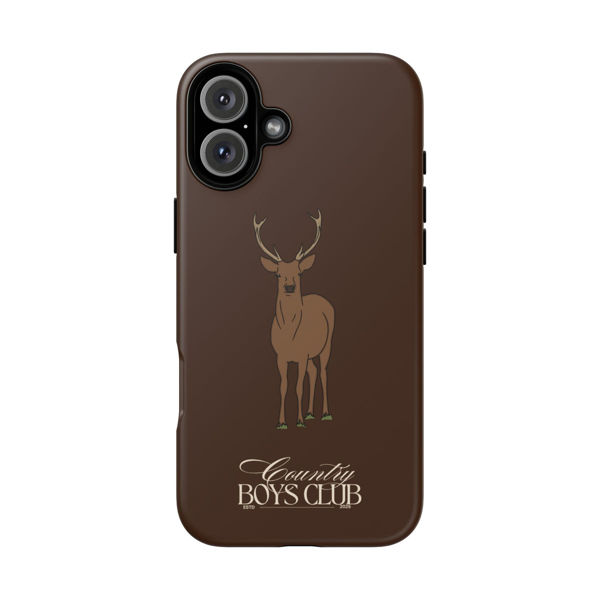Chestnut Brown 'Country Boys Club Deer' Case  | CBC x Country Cases