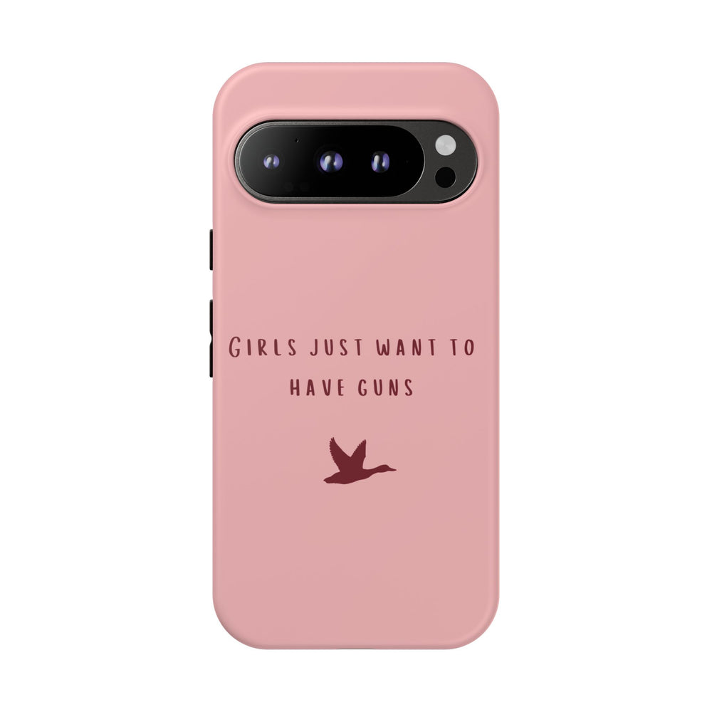 Pink & Burgundy 'Girls Just Want To Have Guns' Case (Mallard)