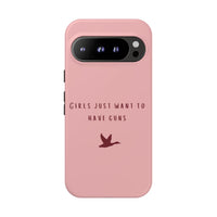 Pink & Burgundy 'Girls Just Want To Have Guns' Case (Mallard)