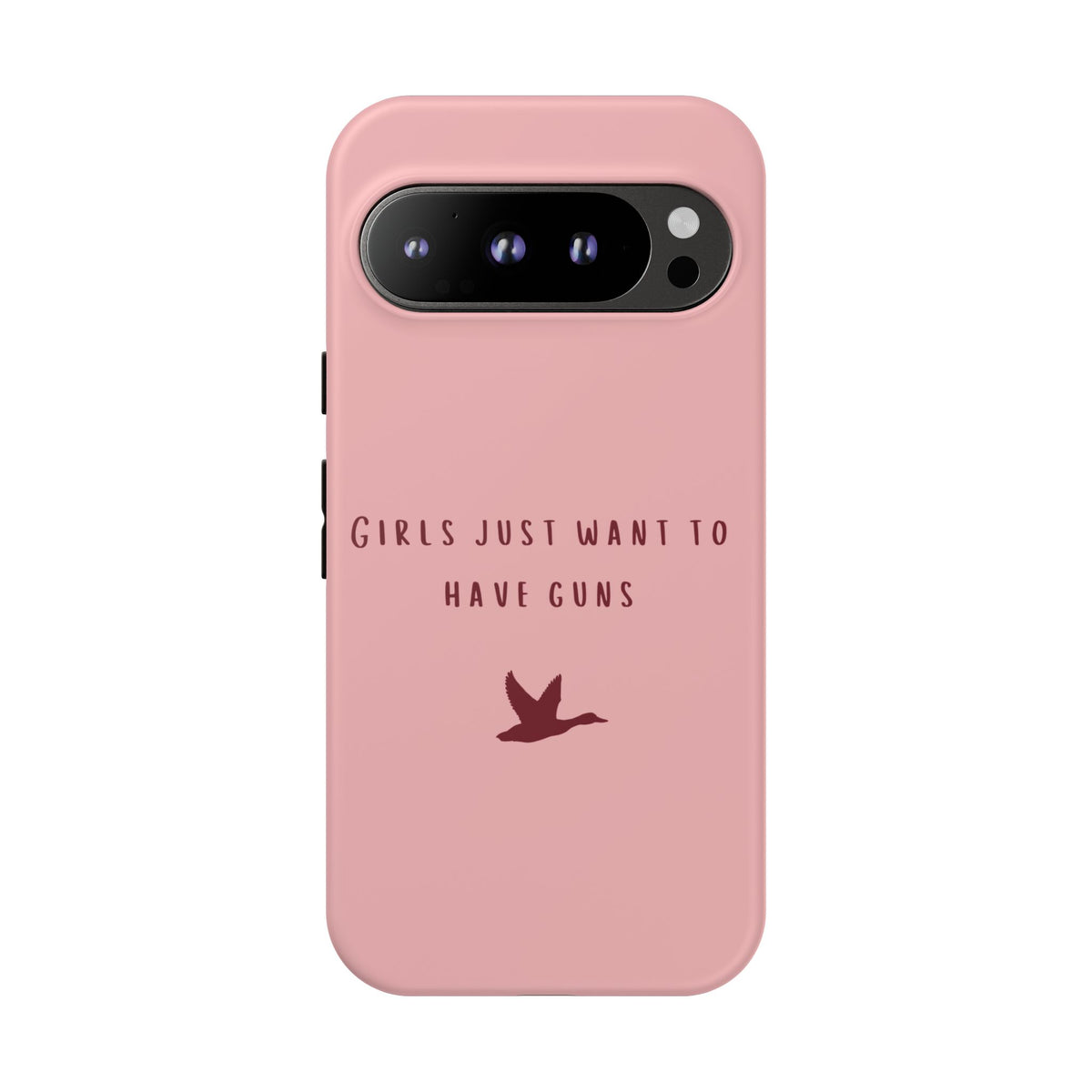 Pink & Burgundy 'Girls Just Want To Have Guns' Case (Mallard)