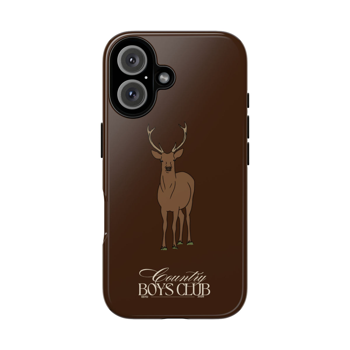 Chestnut Brown 'Country Boys Club Deer' Case  | CBC x Country Cases