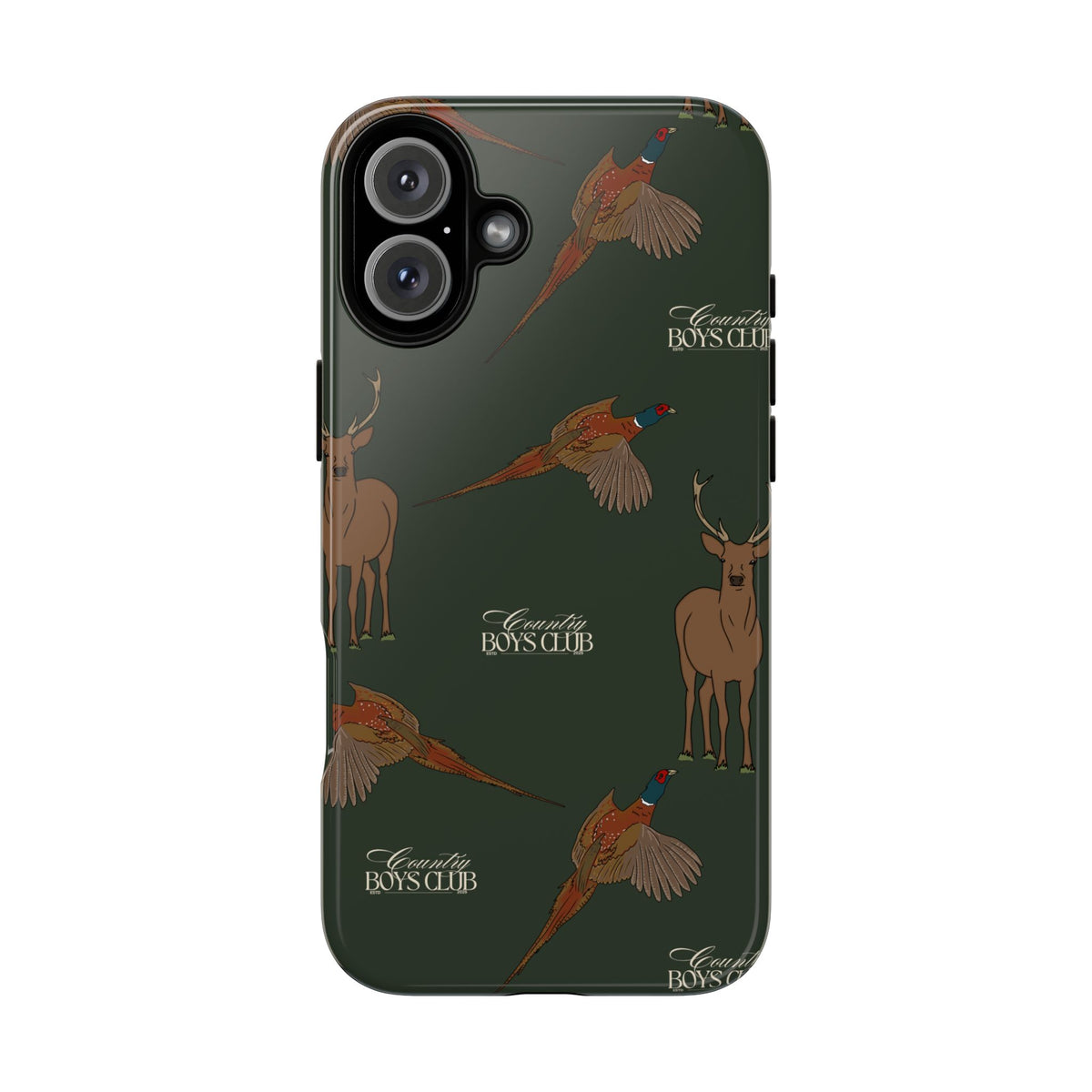 Field Green 'Boys Stags & Pheasants' Case  | CBC x Country Cases