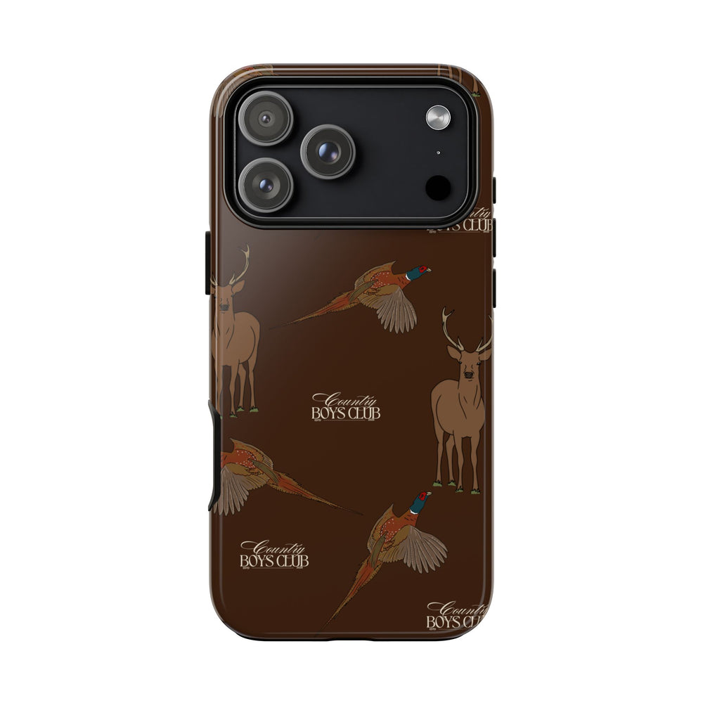 Chestnut Brown 'Boys Stags & Pheasants' Case  | CBC x Country Cases