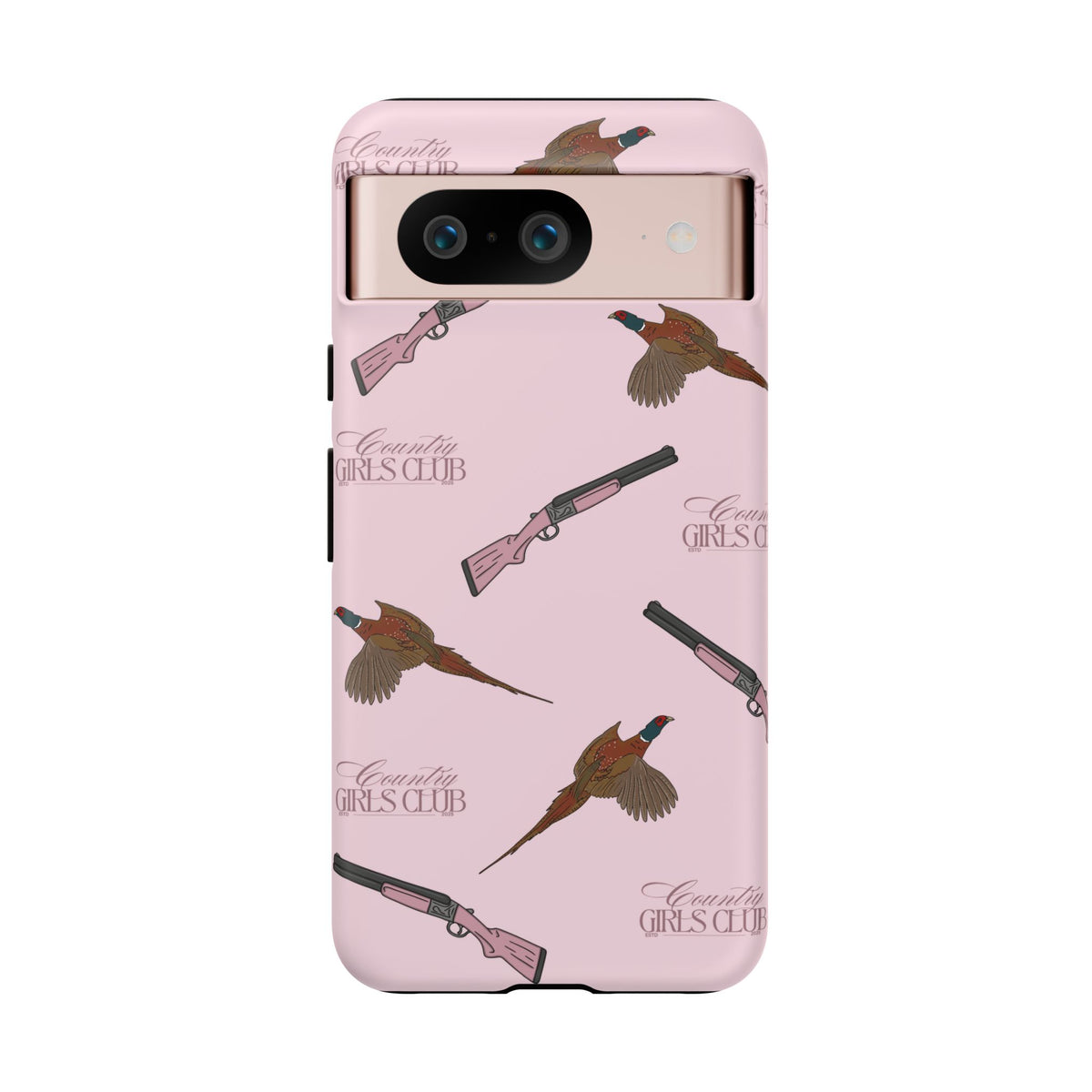 Pink 'Girls Pheasants & Shotguns' Case  | CGC x Country Cases