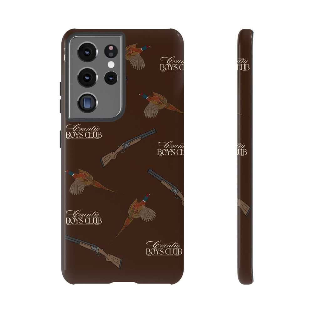 Chestnut Brown 'Boys Pheasants & Shotguns' Case  | CBC x Country Cases