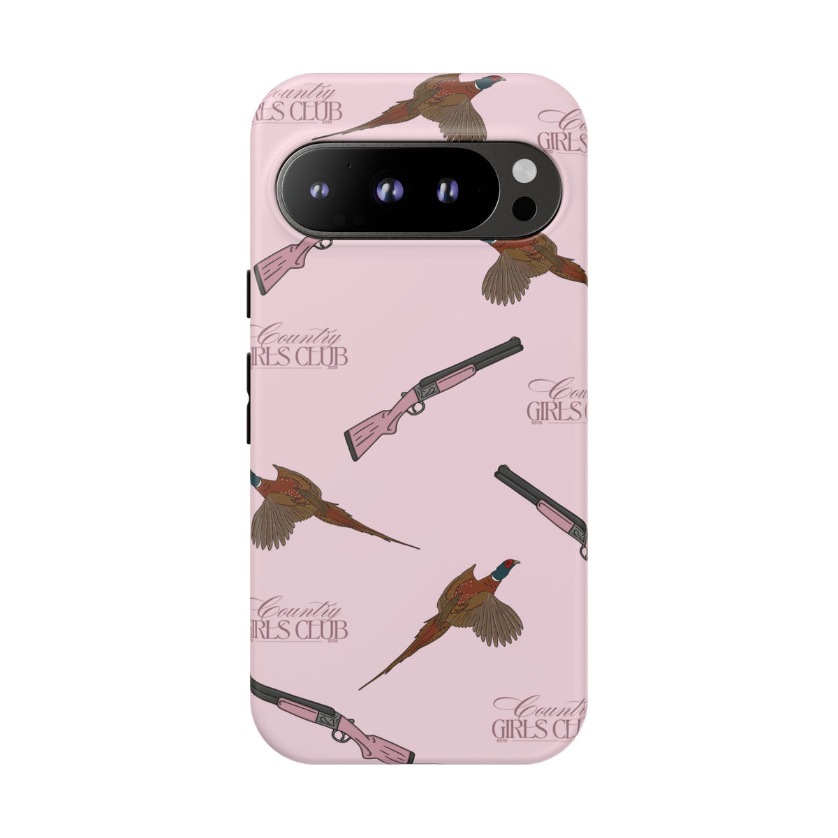 Pink 'Girls Pheasants & Shotguns' Case  | CGC x Country Cases