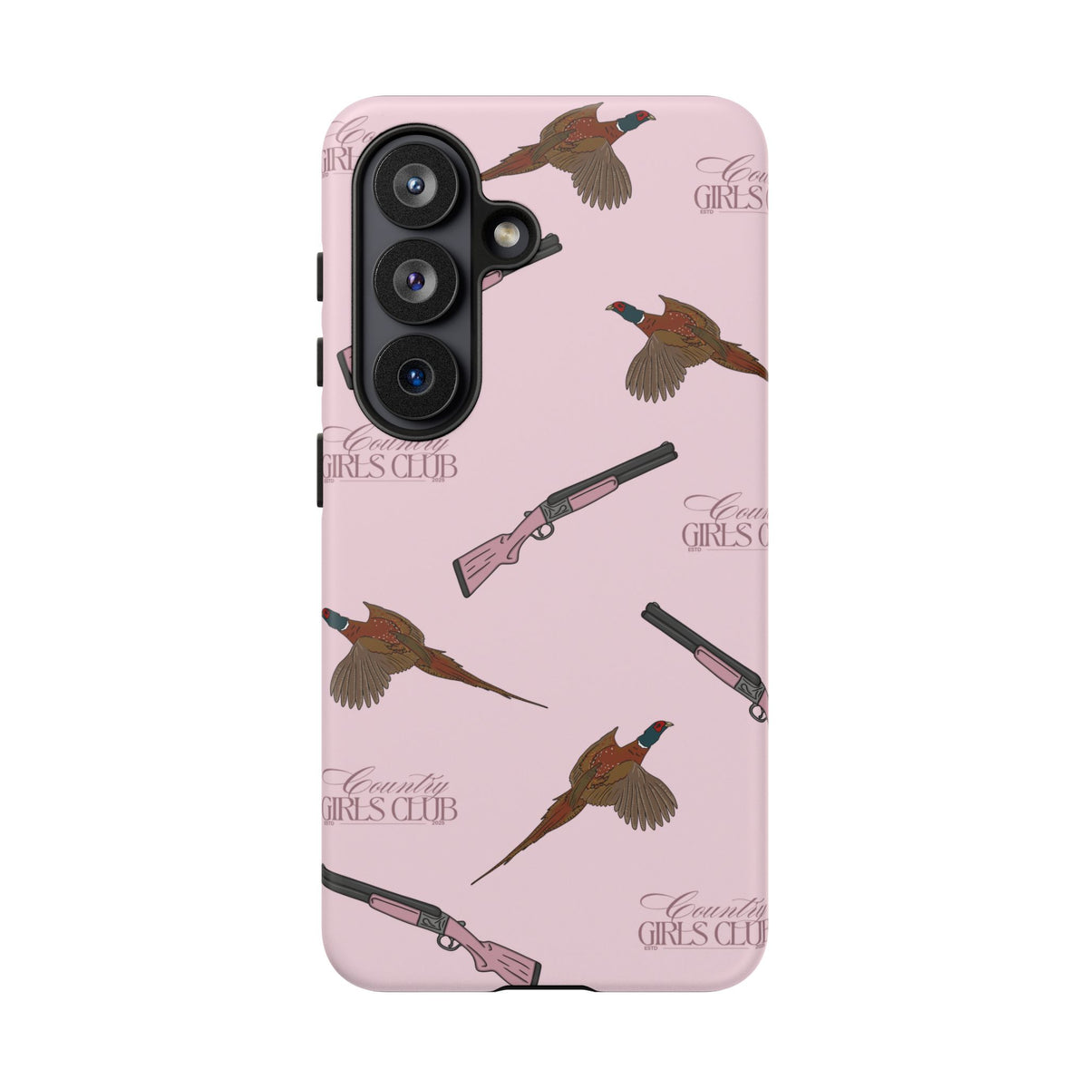 Pink 'Girls Pheasants & Shotguns' Case  | CGC x Country Cases