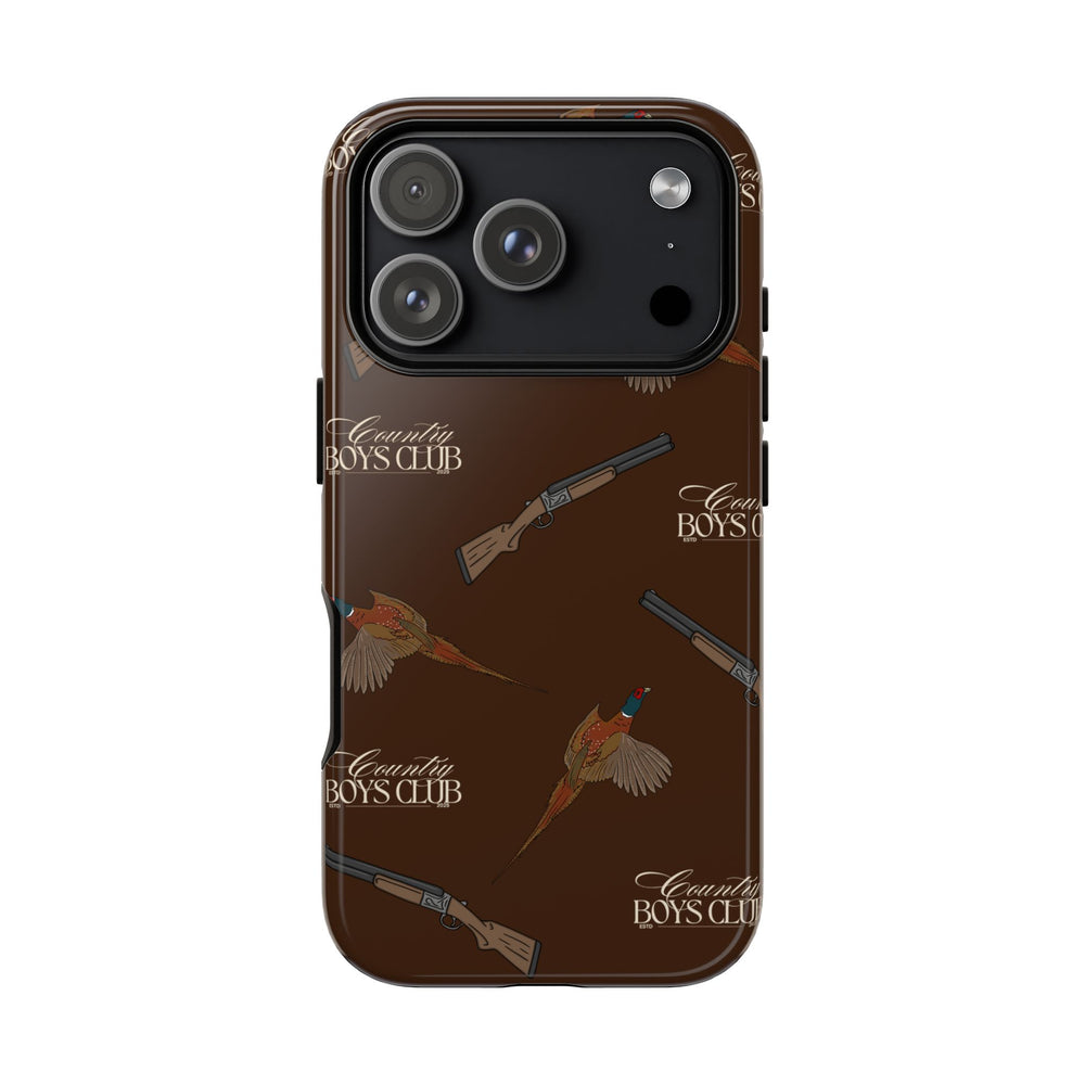Chestnut Brown 'Boys Pheasants & Shotguns' Case  | CBC x Country Cases