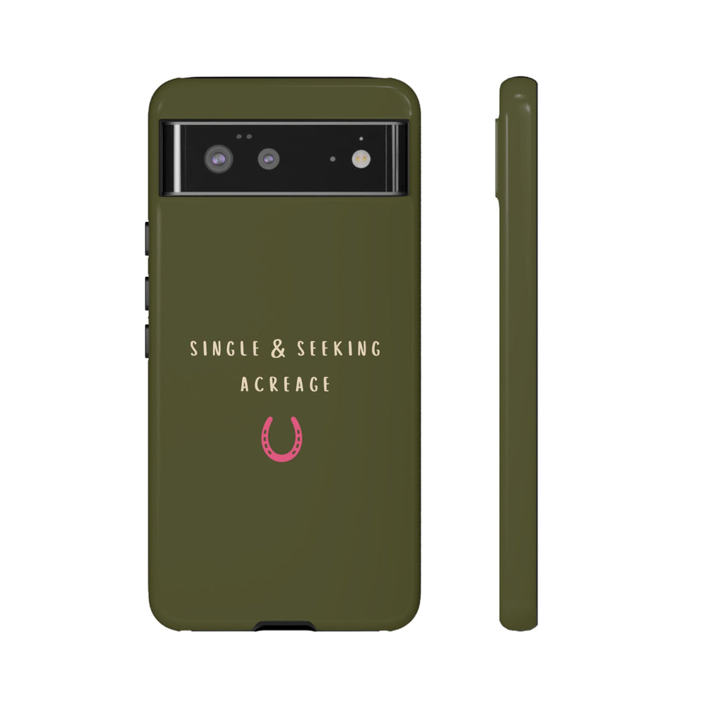 Green & Pink Single & Seeking Acreage Case