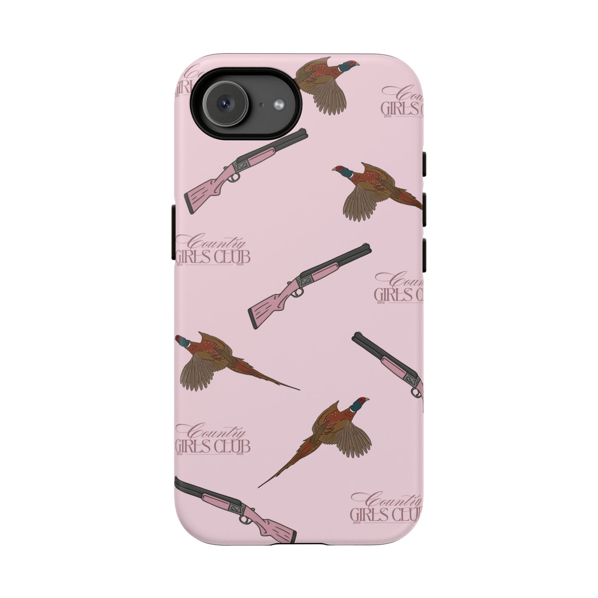 Pink 'Girls Pheasants & Shotguns' Case  | CGC x Country Cases