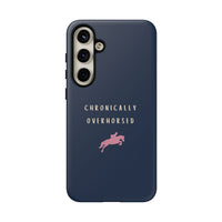 Navy & Pink "Chronically Overhorsed" Case