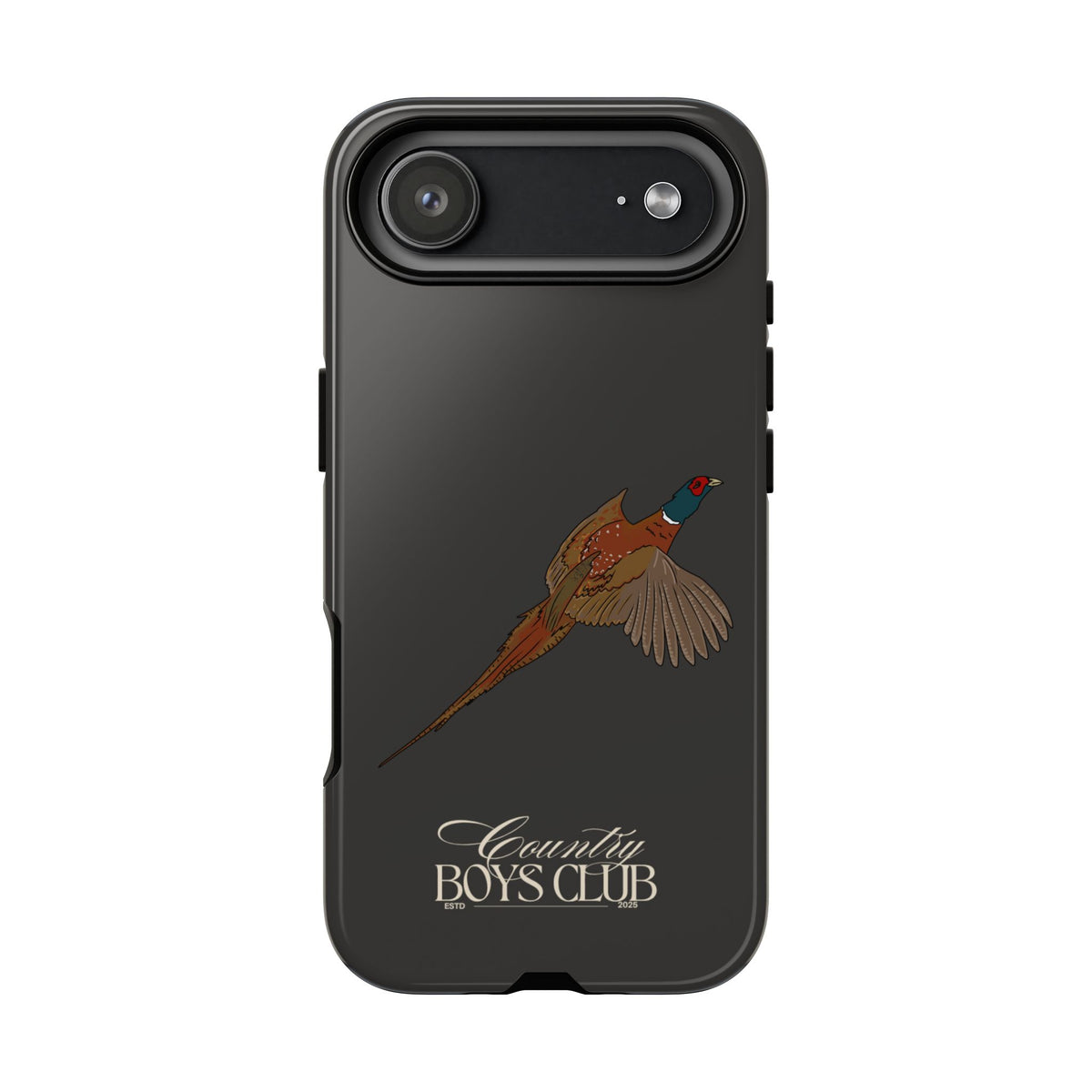 Charcoal 'Country Boys Club Pheasant' Case  | CGC x Country Cases