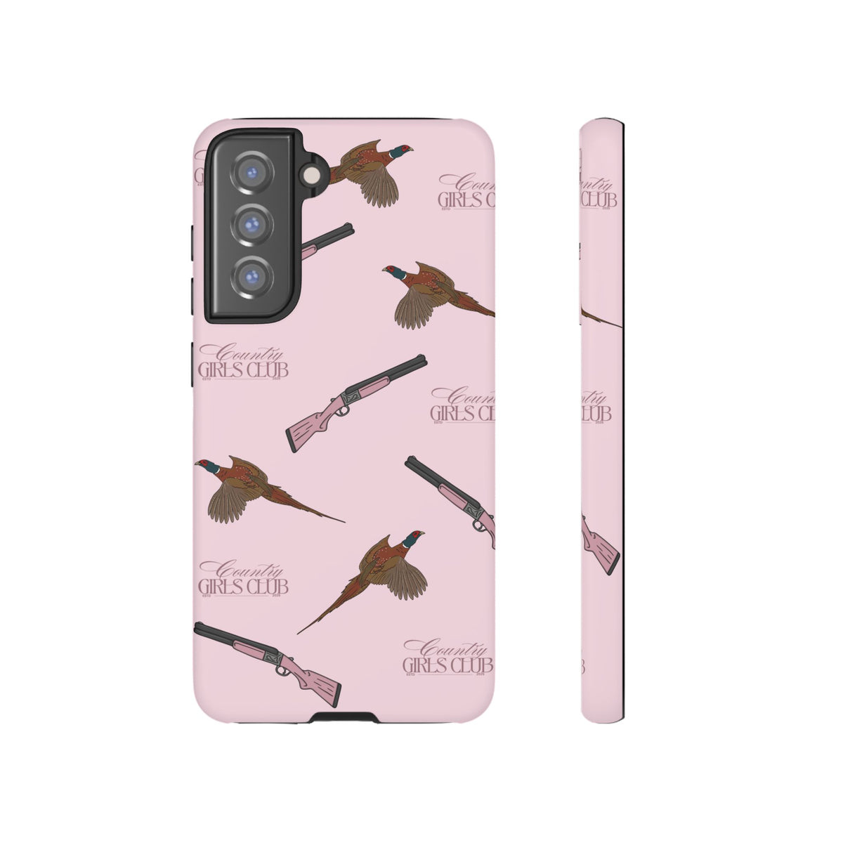 Pink 'Girls Pheasants & Shotguns' Case  | CGC x Country Cases