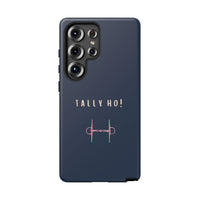 Navy & Pink 'Tally Ho!' (Snaffle)