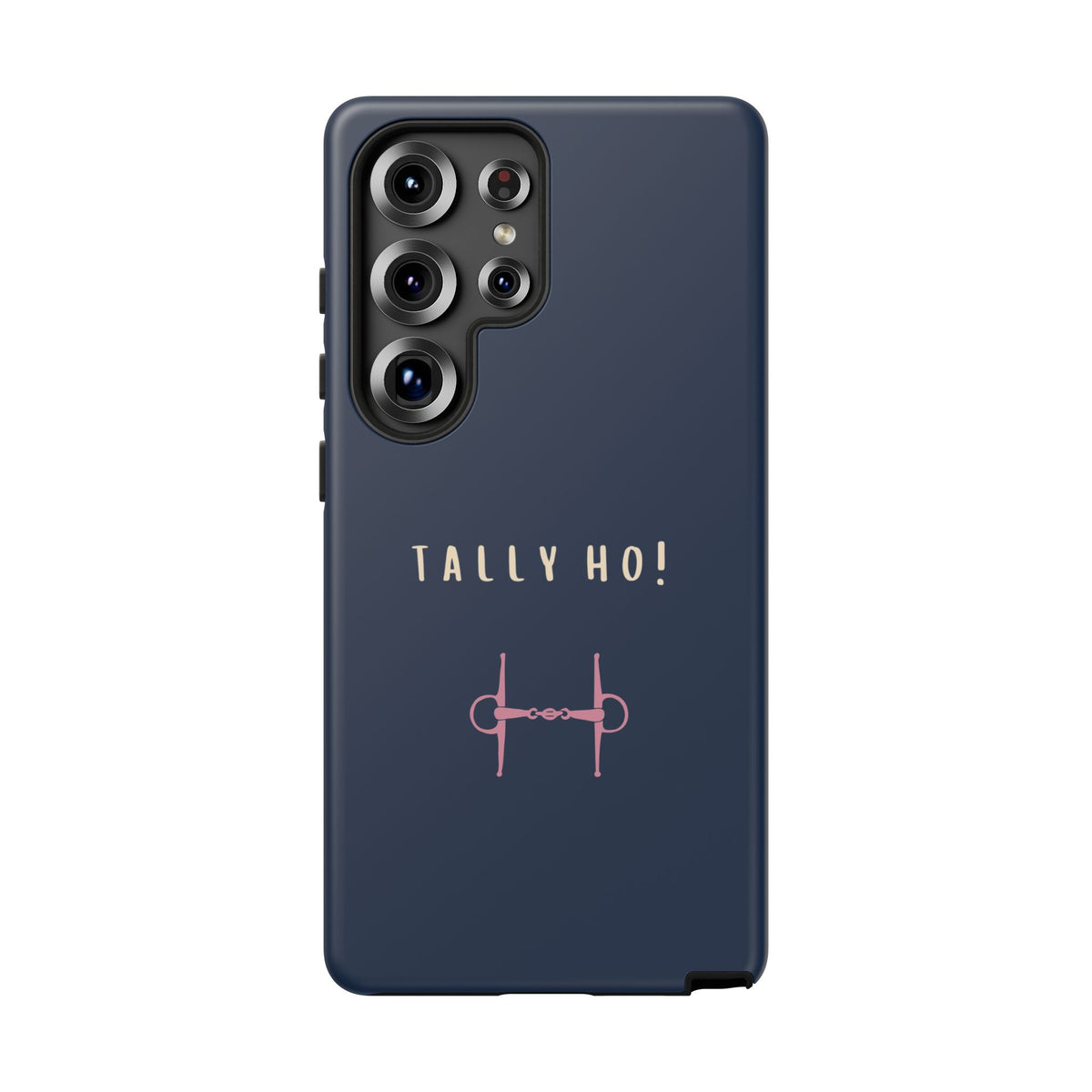 Navy & Pink 'Tally Ho!' (Snaffle)