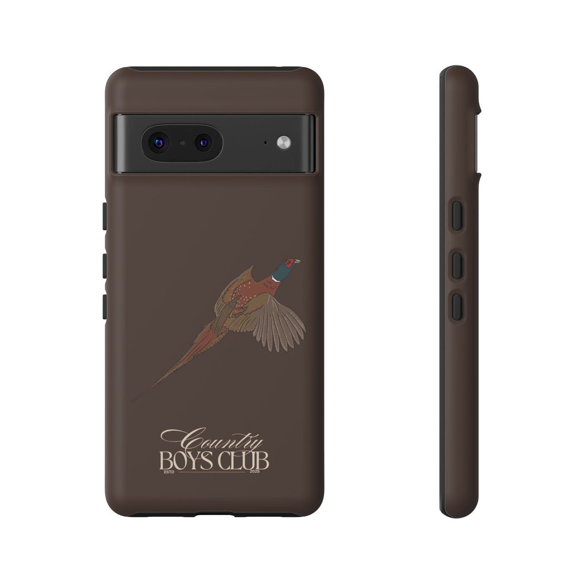 Chestnut Brown 'Country Boys Club Pheasant' Case  | CBC x Country Cases