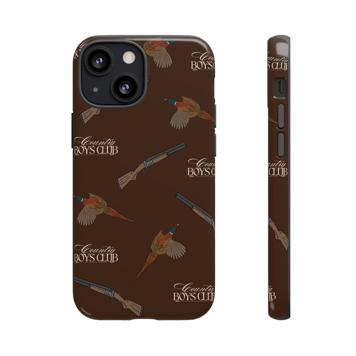 Chestnut Brown 'Boys Pheasants & Shotguns' Case  | CBC x Country Cases