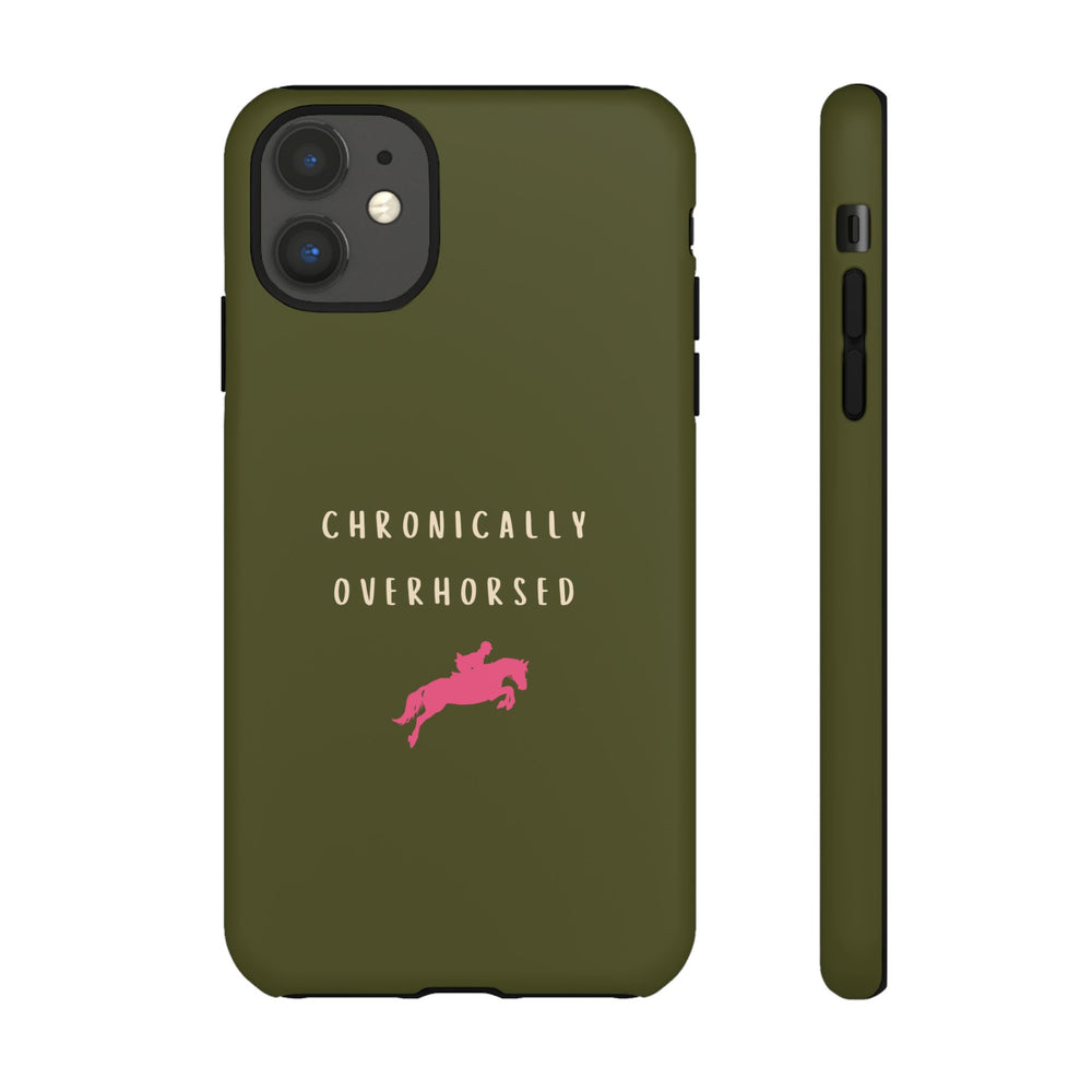 Green & Pink Chronically Overhorsed Case