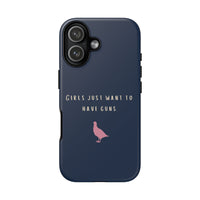 Navy & Pink 'Girls Just Want To Have Guns' Case (Partridge)