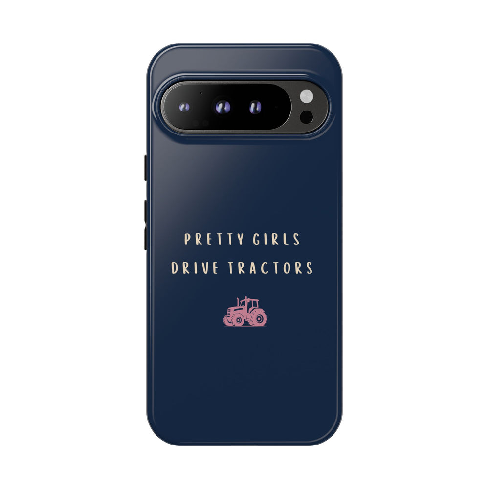 Navy & Pink 'Pretty Girls Drive Tractors' Case