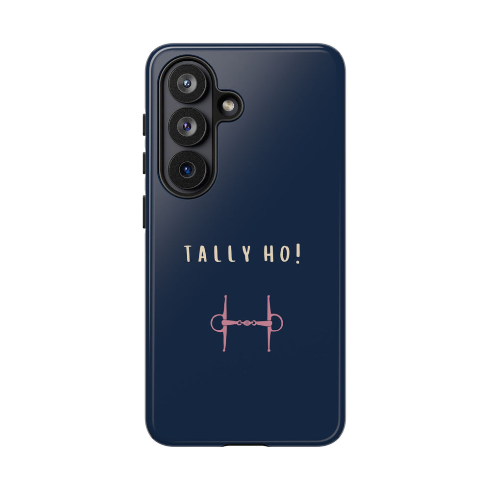 Navy & Pink 'Tally Ho!' (Snaffle)