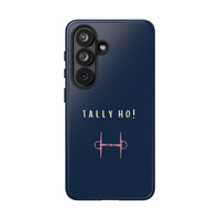 Navy & Pink 'Tally Ho!' (Snaffle)