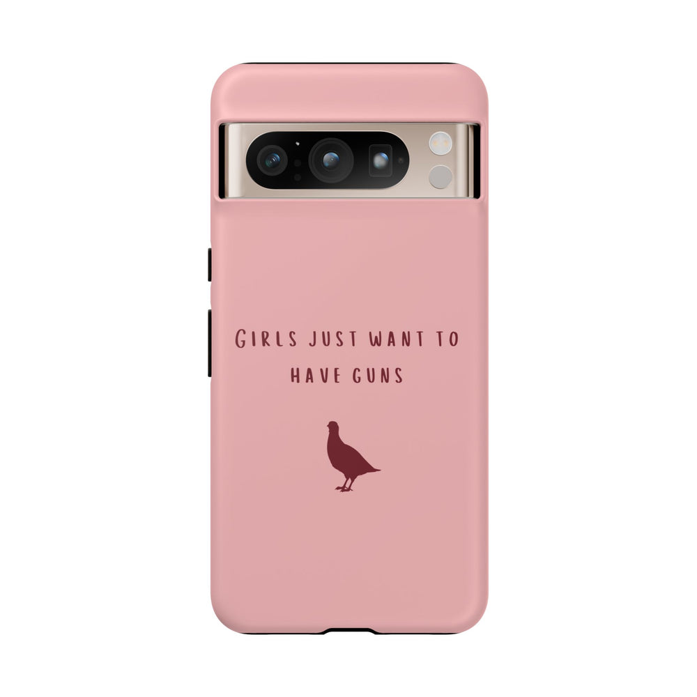 Pink & Burgundy 'Girls Just Want To Have Guns' Case (Partridge)