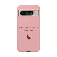 Pink & Burgundy 'Girls Just Want To Have Guns' Case (Partridge)