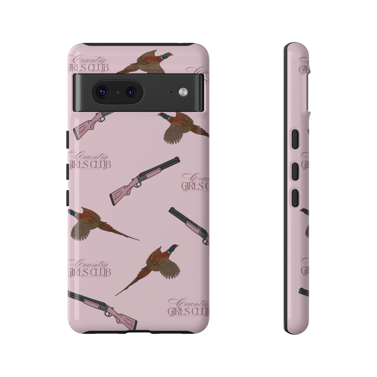 Pink 'Girls Pheasants & Shotguns' Case  | CGC x Country Cases