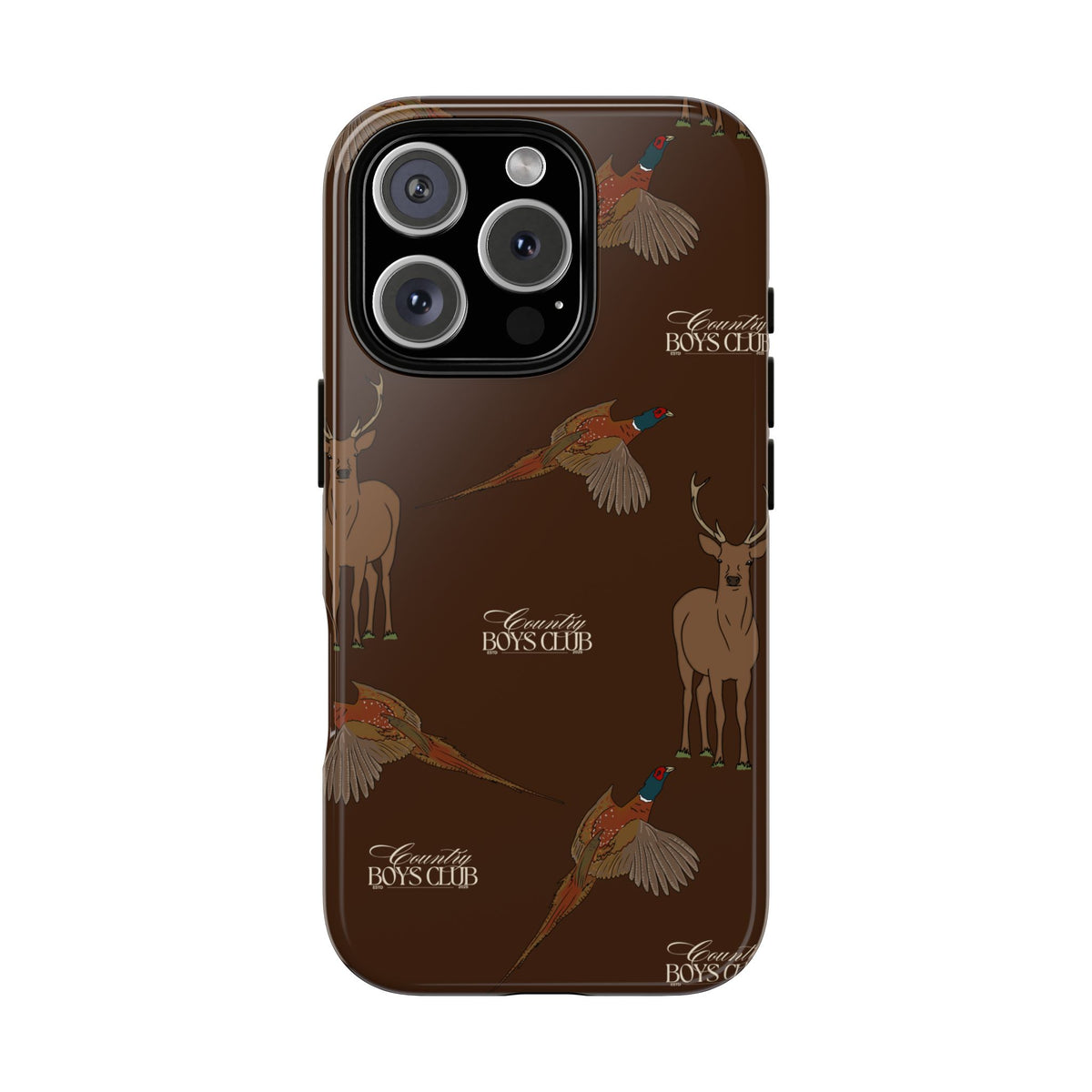 Chestnut Brown 'Boys Stags & Pheasants' Case  | CBC x Country Cases