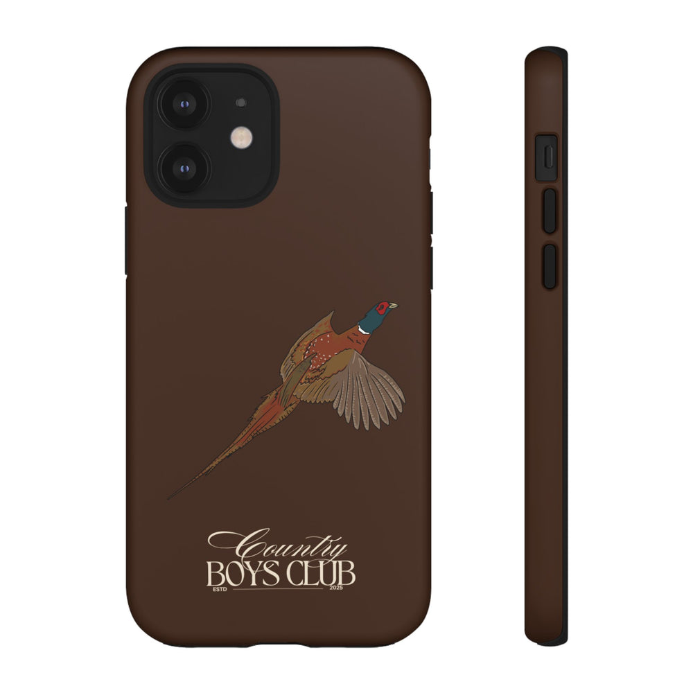 Chestnut Brown 'Country Boys Club Pheasant' Case  | CBC x Country Cases