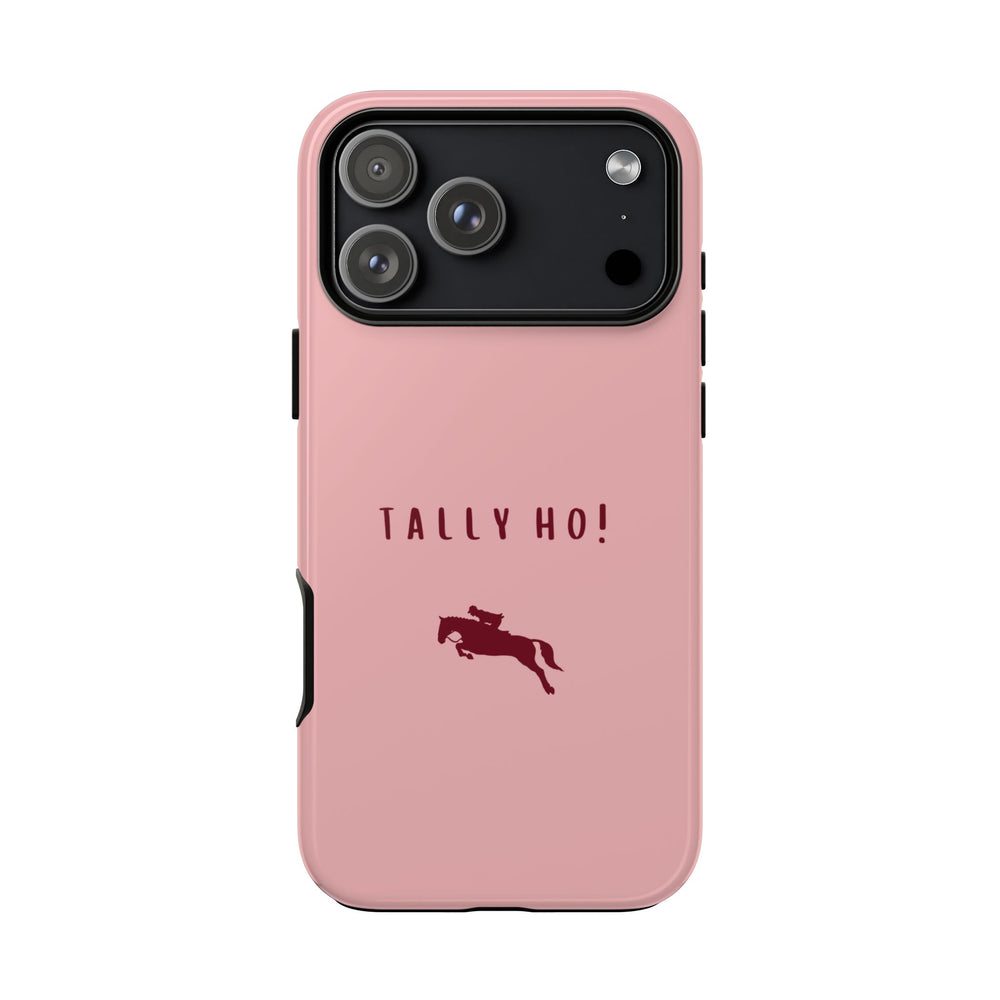 Pink & Burgundy 'Tally Ho!' (Horse) Case