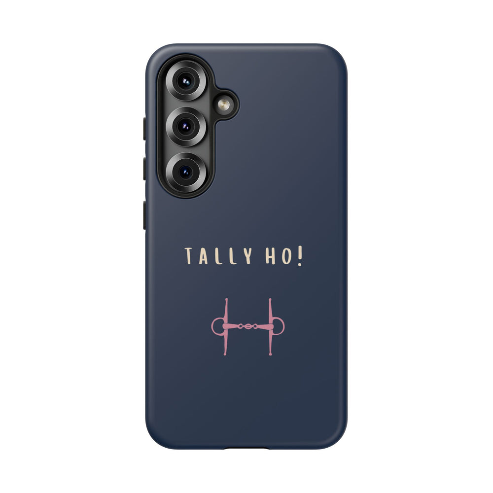 Navy & Pink 'Tally Ho!' (Snaffle)