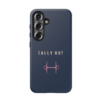 Navy & Pink 'Tally Ho!' (Snaffle)