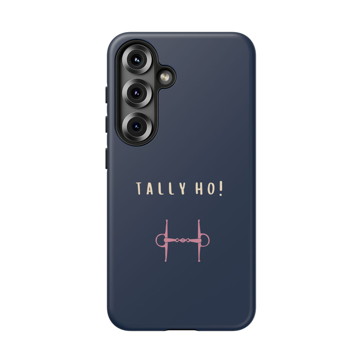 Navy & Pink 'Tally Ho!' (Snaffle)