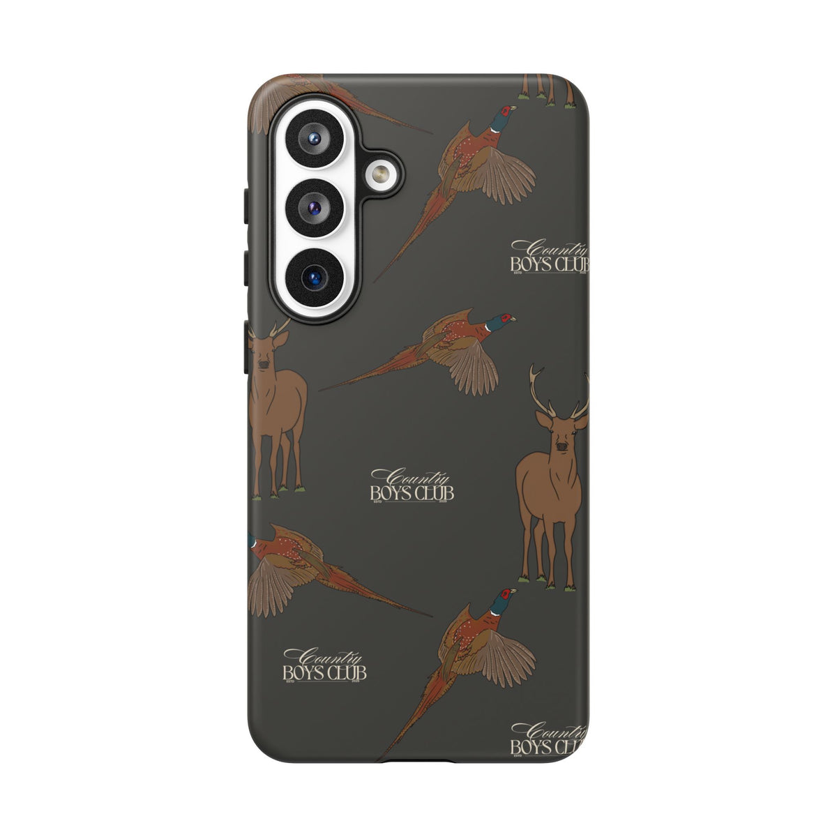 Charcoal 'Boys Stags & Pheasants' Case  | CBC x Country Cases