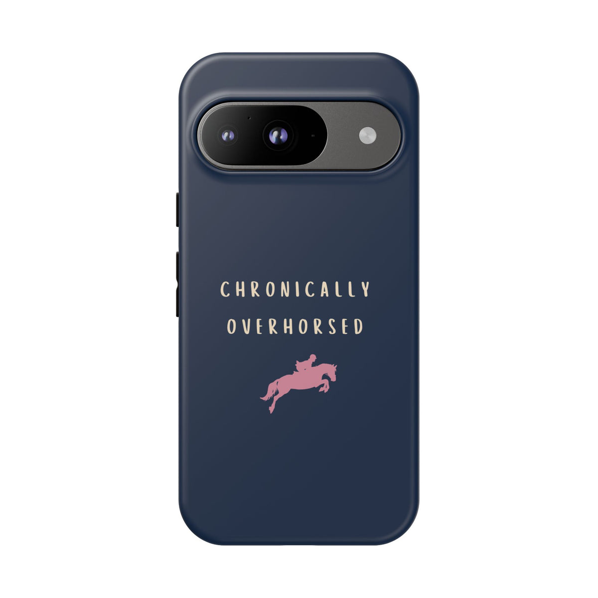 Navy & Pink "Chronically Overhorsed" Case