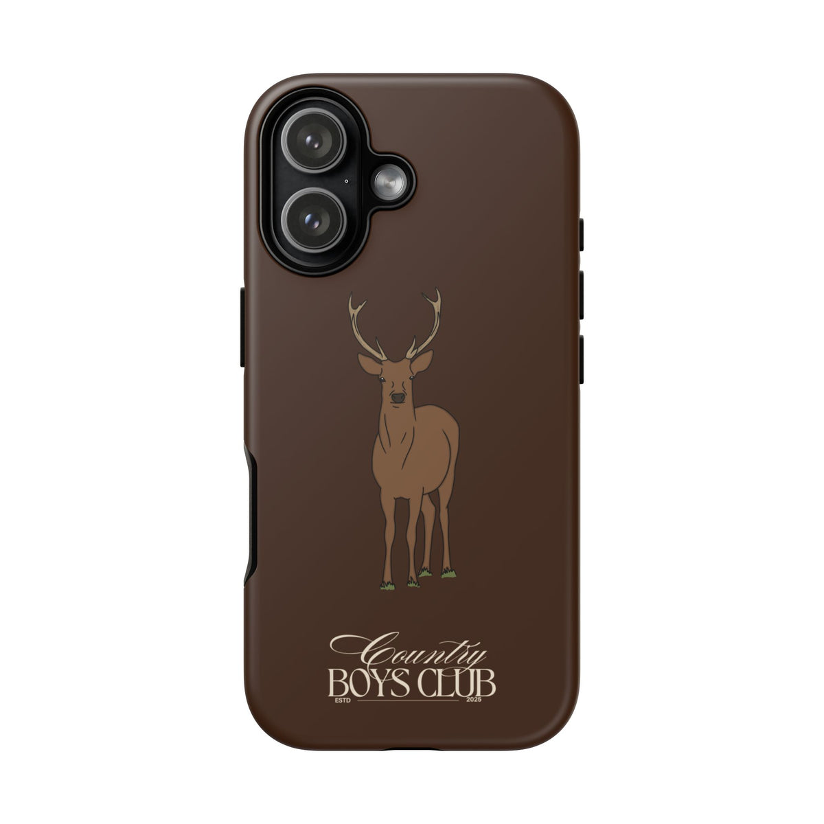 Chestnut Brown 'Country Boys Club Deer' Case  | CBC x Country Cases