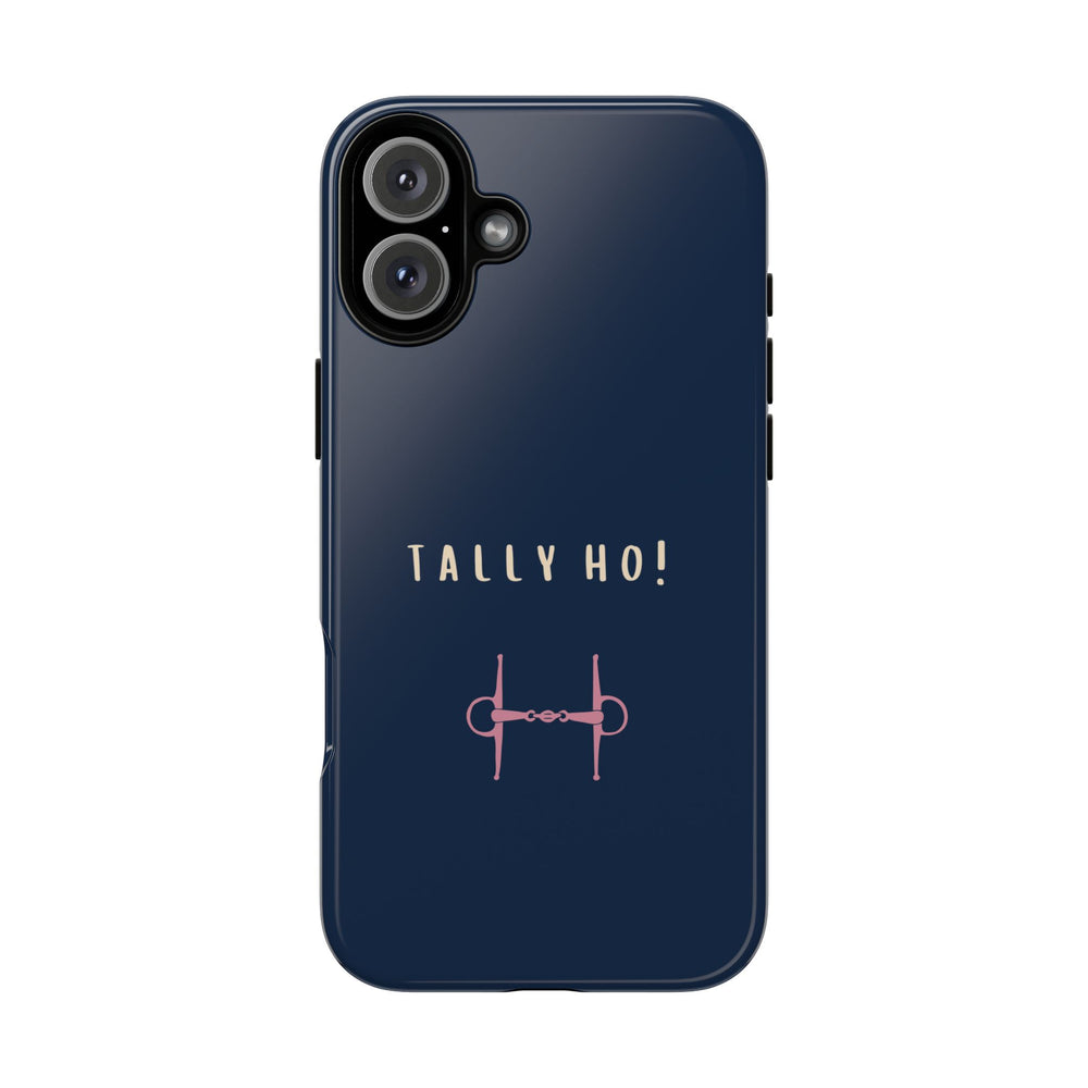 Navy & Pink 'Tally Ho!' (Snaffle)