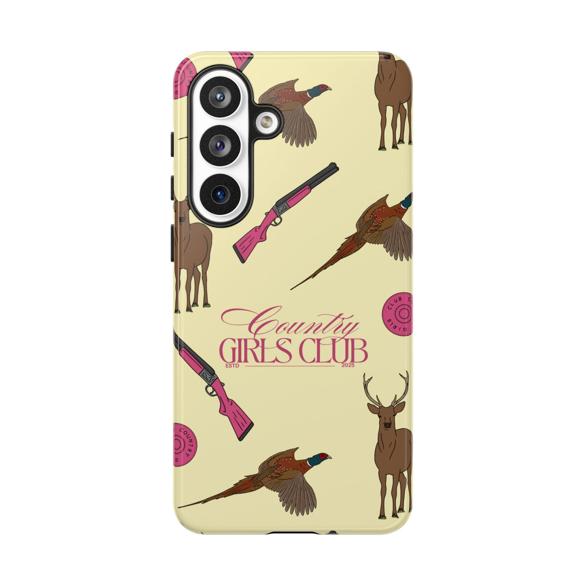 Butter Yellow 'Girls Love Guns' Case  | CGC x Country Cases