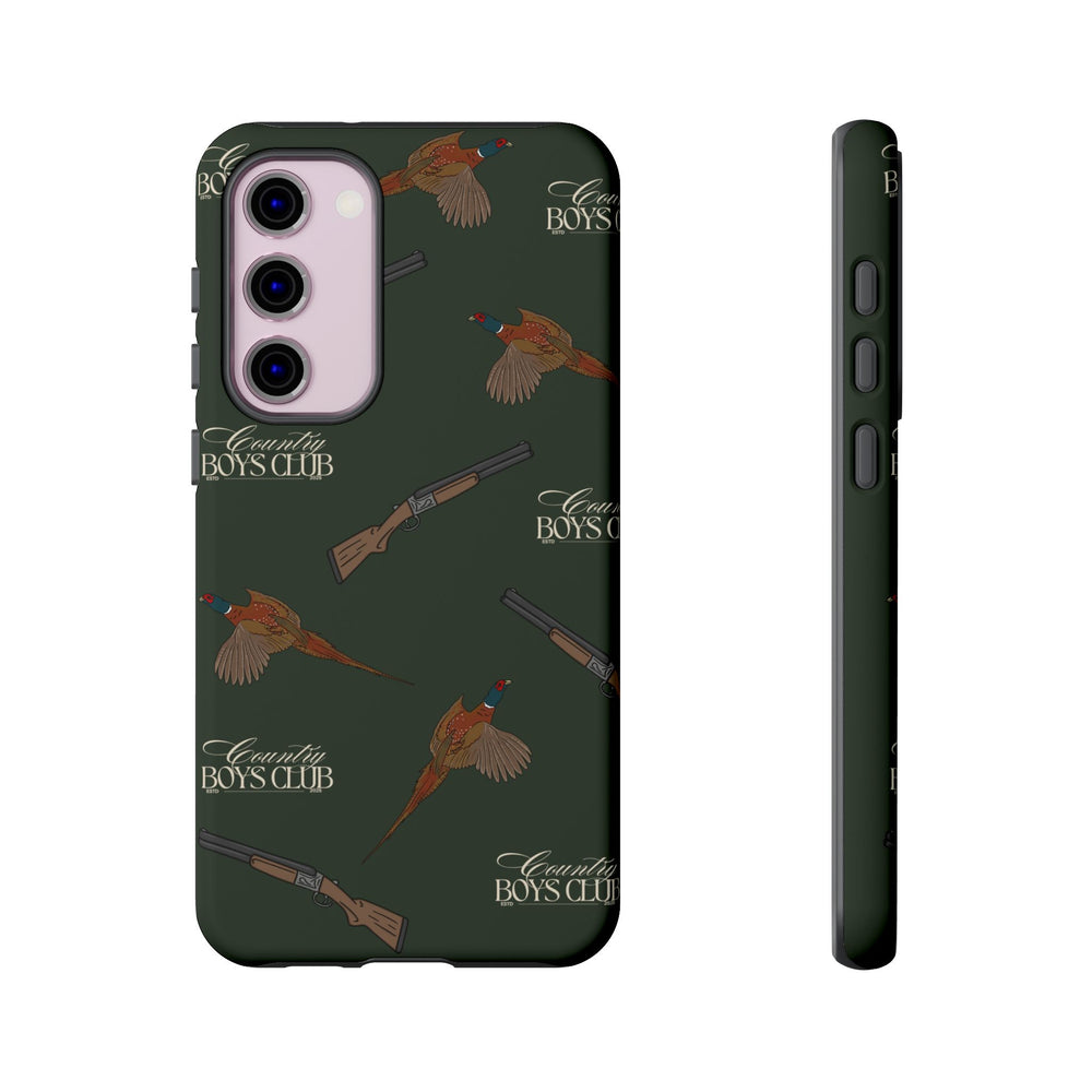 Field Green 'Boys Pheasants & Shotguns' Case  | CBC x Country Cases