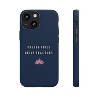 Navy & Pink 'Pretty Girls Drive Tractors' Case