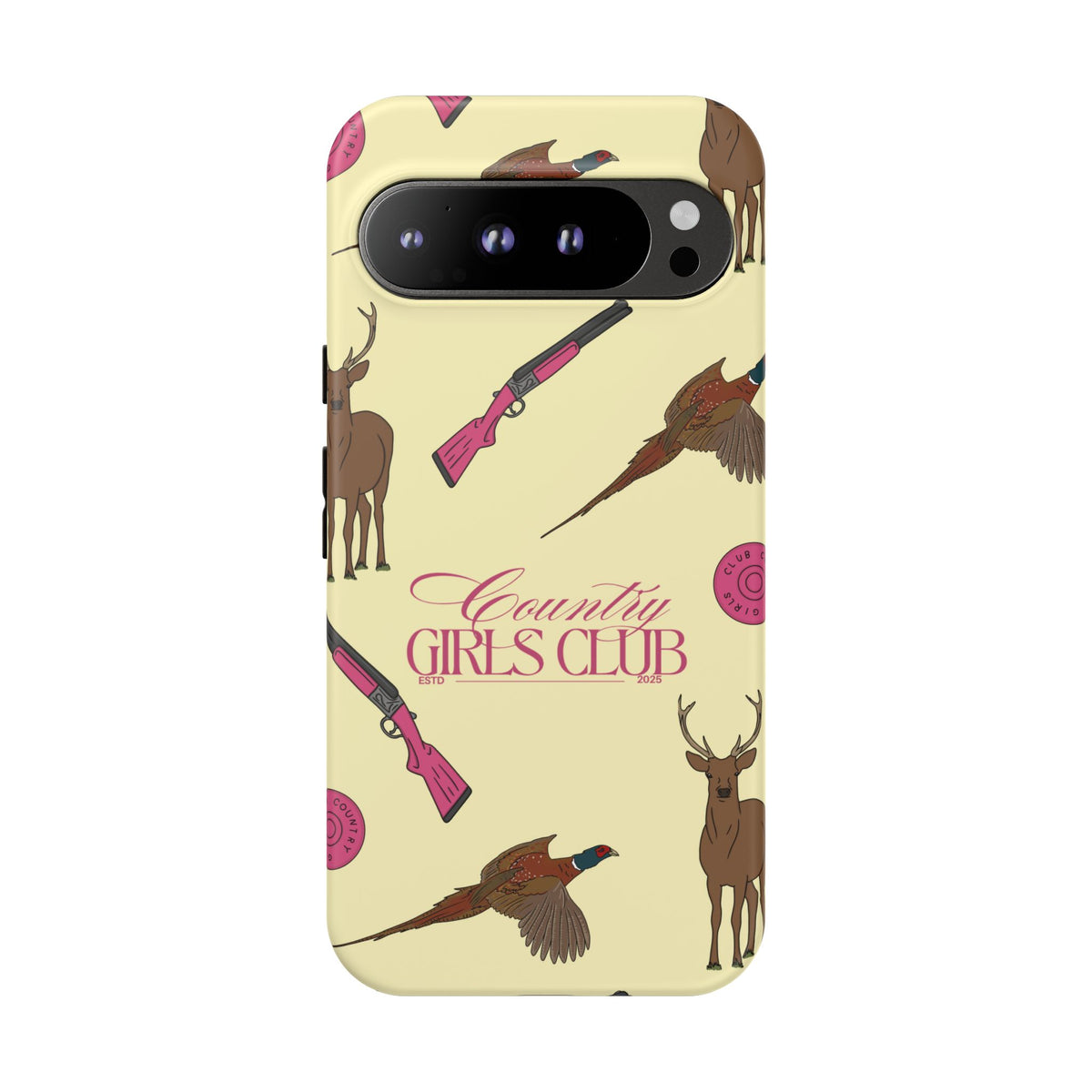 Butter Yellow 'Girls Love Guns' Case  | CGC x Country Cases
