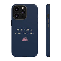 Navy & Pink 'Pretty Girls Drive Tractors' Case
