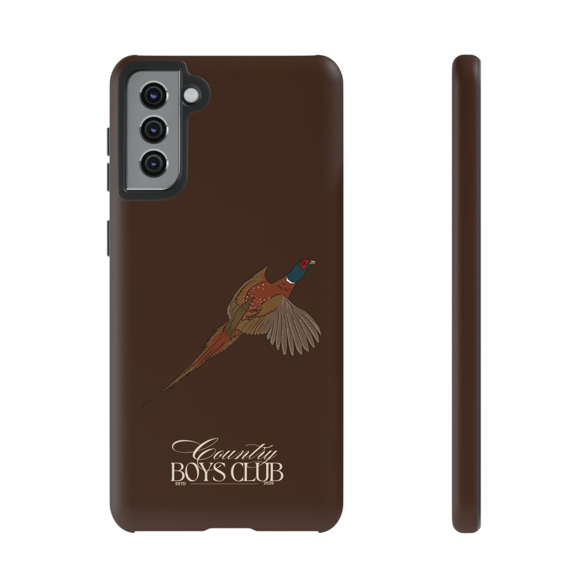 Chestnut Brown 'Country Boys Club Pheasant' Case  | CBC x Country Cases