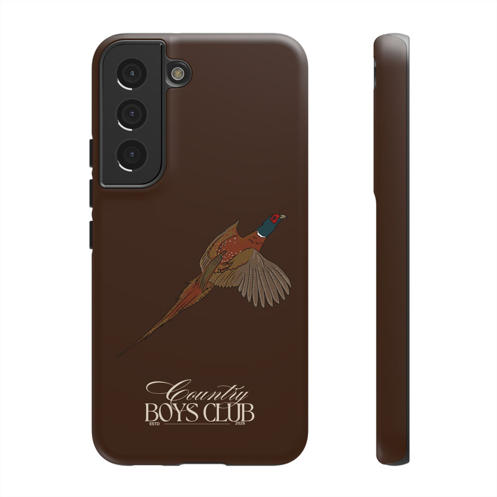 Chestnut Brown 'Country Boys Club Pheasant' Case  | CBC x Country Cases