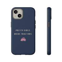 Navy & Pink 'Pretty Girls Drive Tractors' Case